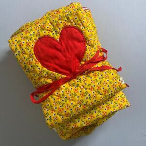 Vintage Quilted Moses Basket Baby Nursery Bedding Set